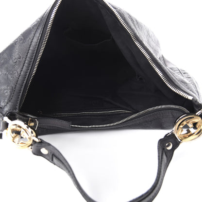 Gucci Guccissima Large GG Twins Hobo Black 5 of 10