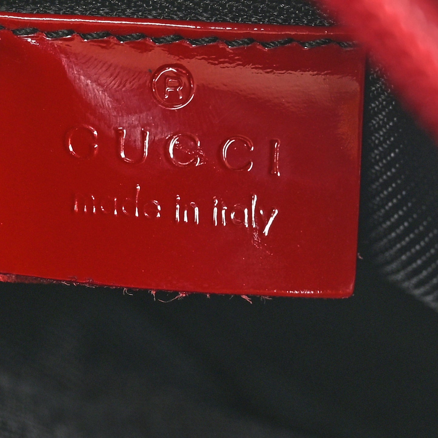 Patent Monogram Shoulder Bag Red