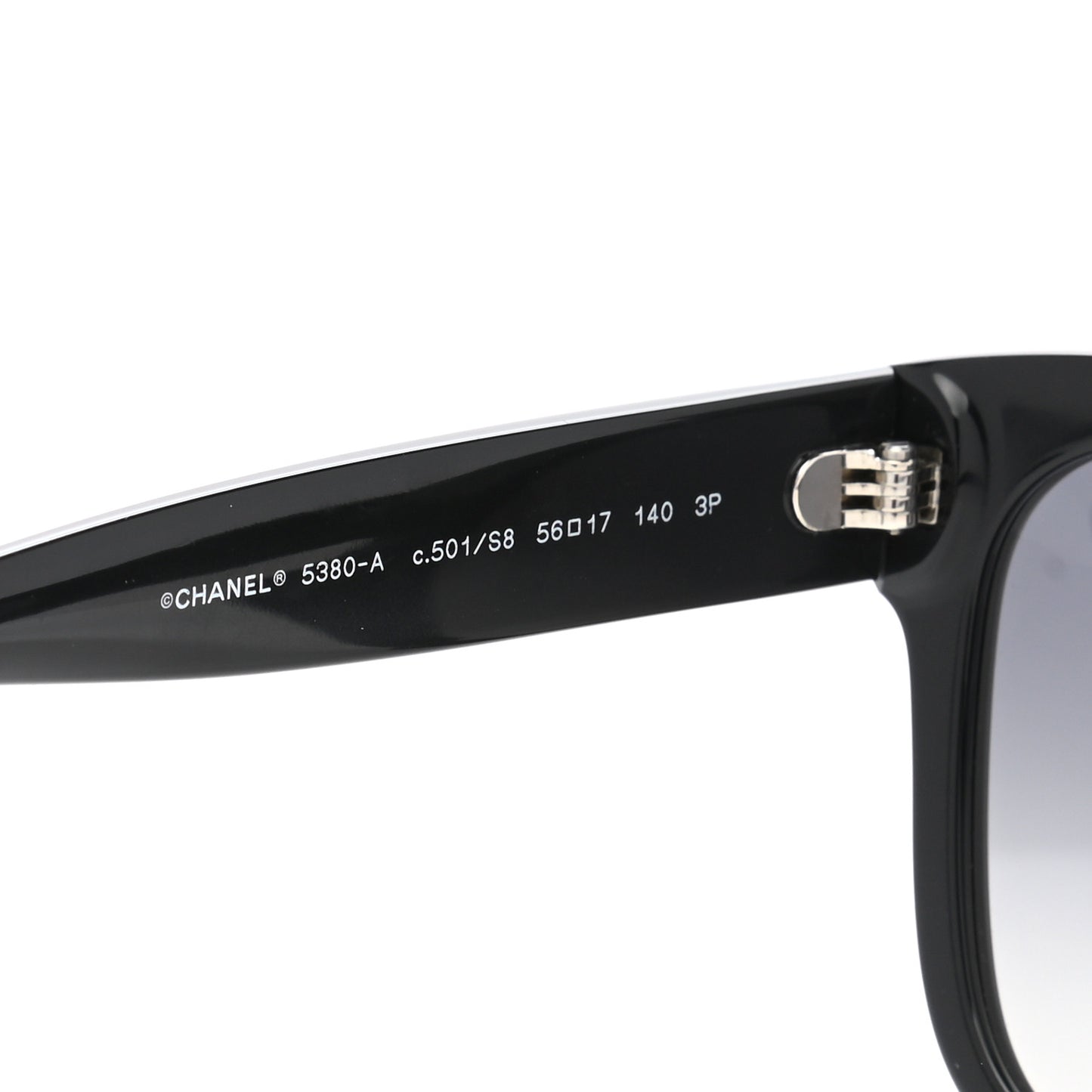Acetate Polarized Square CC Sunglasses 5380 Black