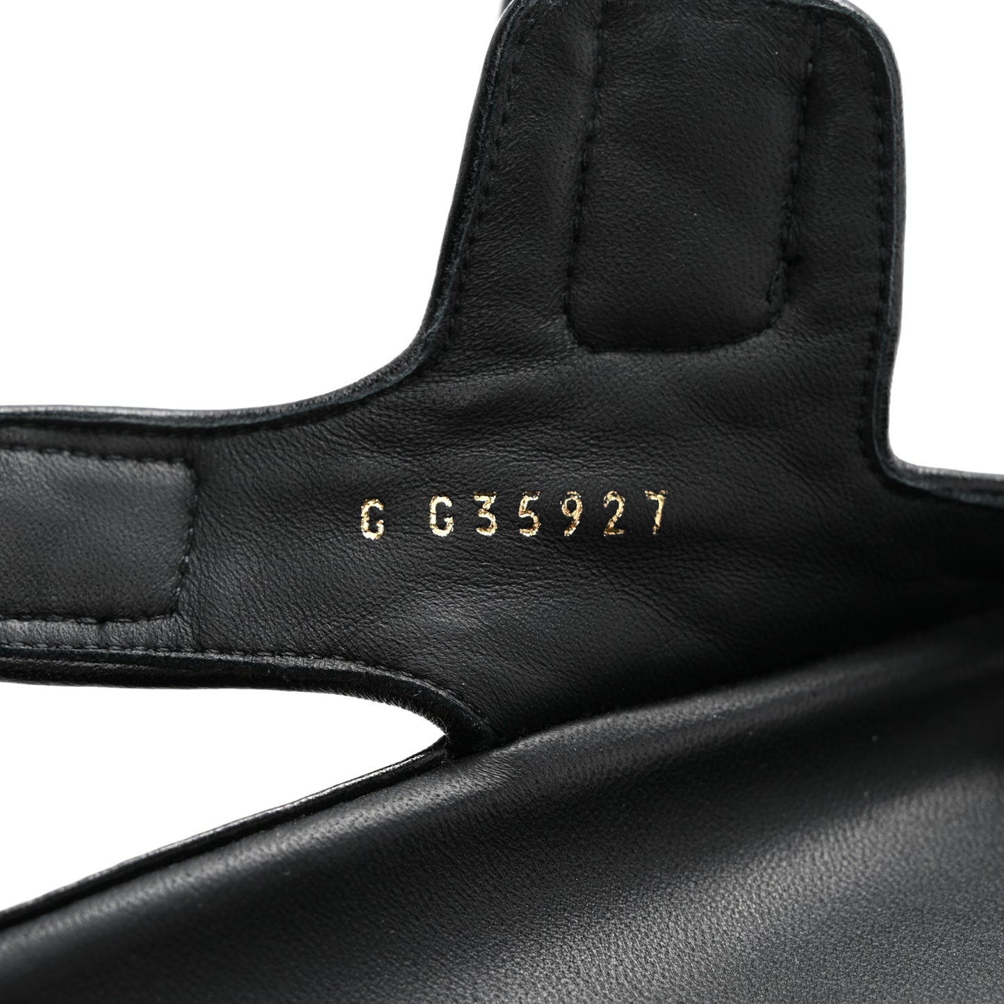 Lambskin Quilted Velcro Dad Chain CC Slide Sandals 35 Black