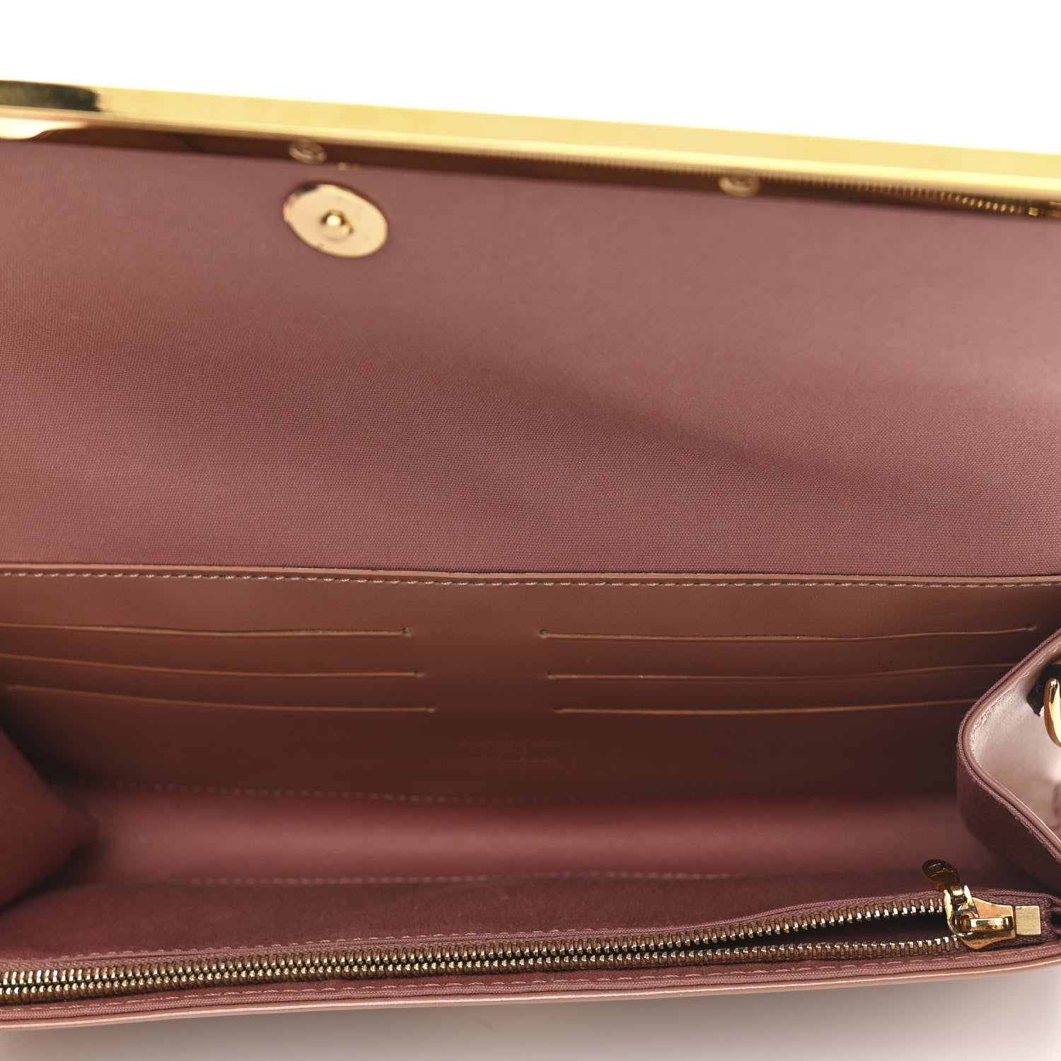 Louis Vuitton Vernis Rossmore MM Rose Velours 5 of 9