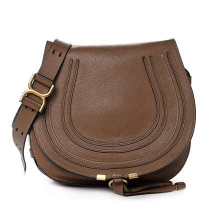 Chloe Calfskin Medium Marcie Round Crossbody Bag Nut 1 of 10