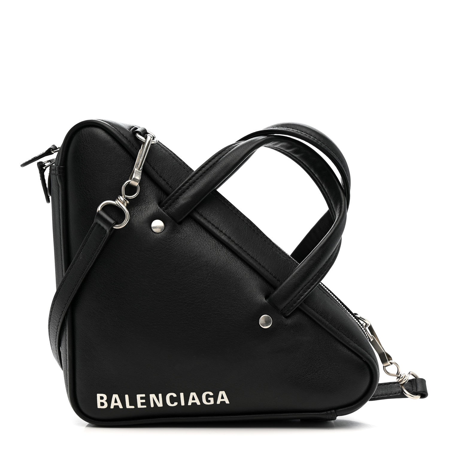 Balenciaga Calfskin XS Triangle Duffle Black 1 of 13
