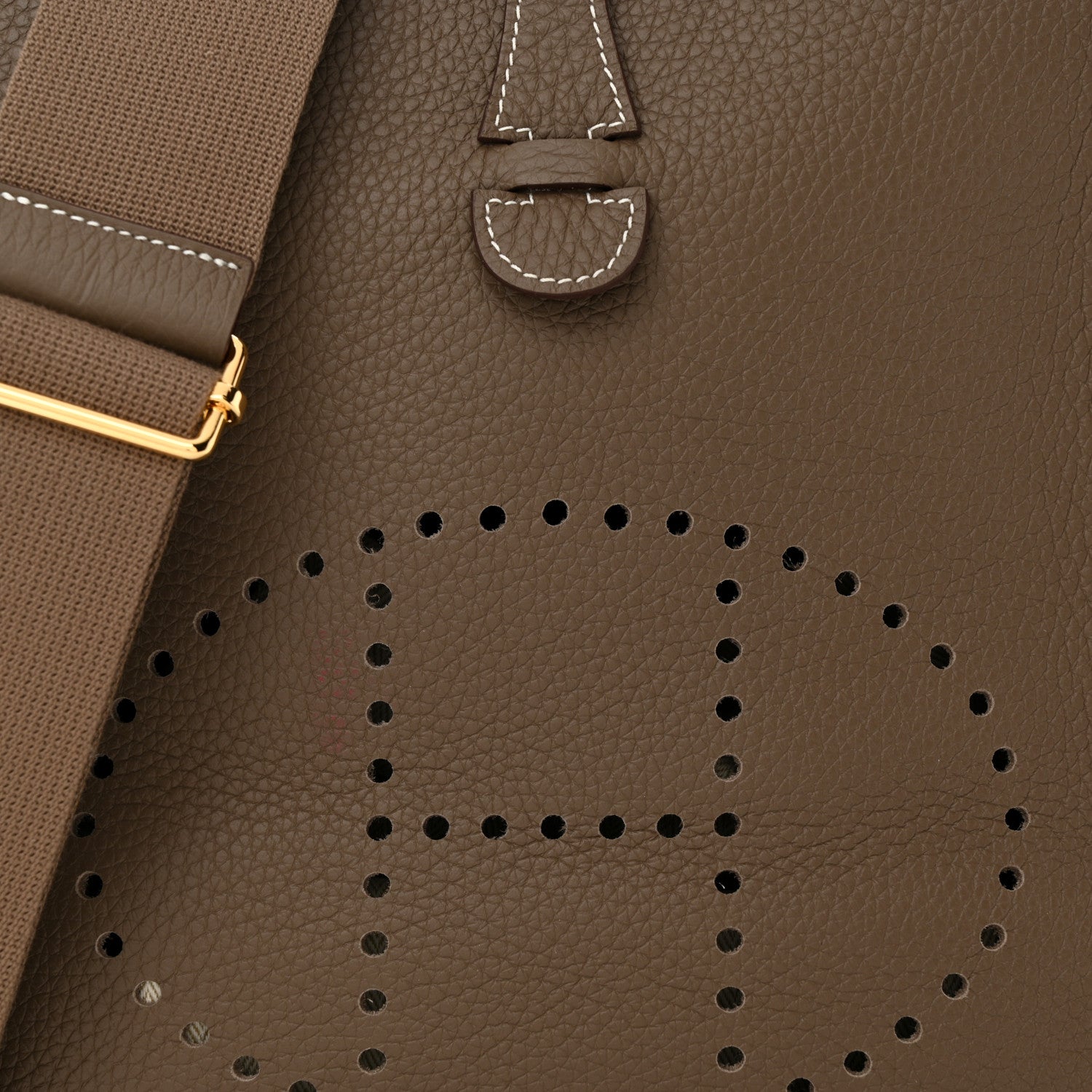 Hermes Taurillon Clemence Evelyne III PM Etoupe 8 of 11
