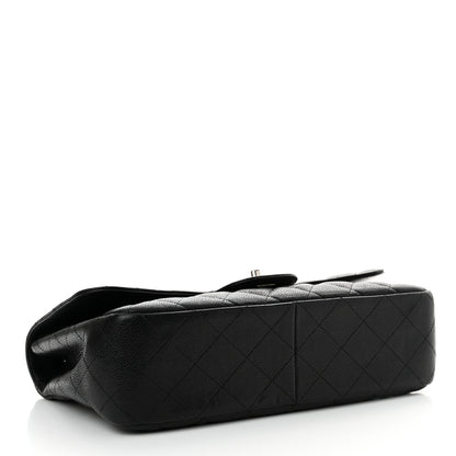 Chanel Caviar Quilted Jumbo Single Flap Black 4 of 11