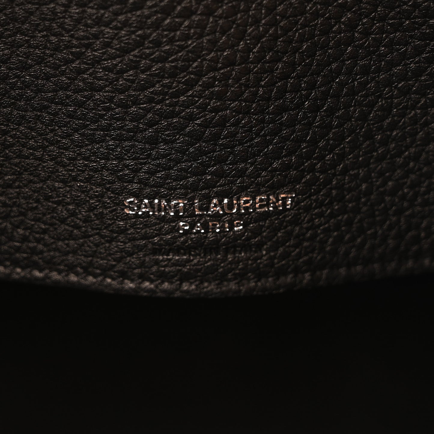 Grained Calfskin Small Supple Sac De Jour  Black