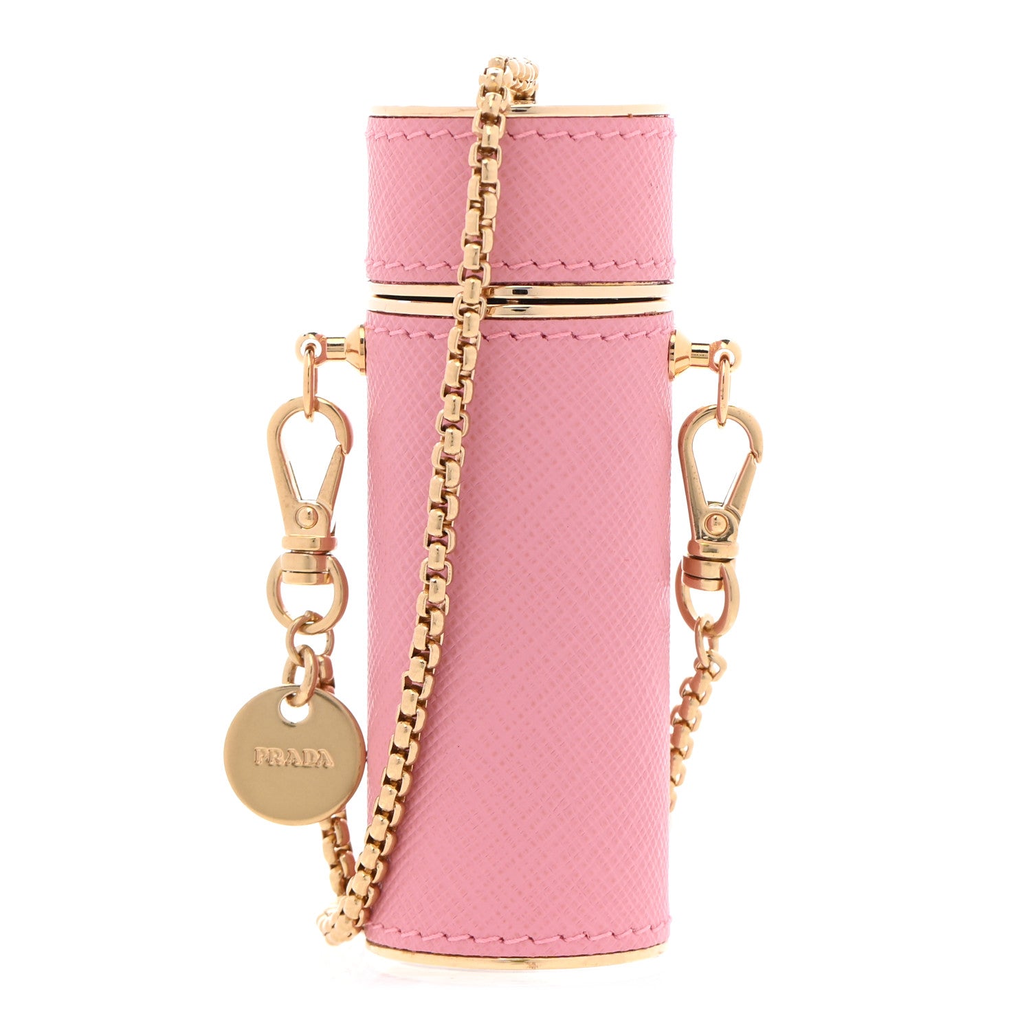 Prada Saffiano Logo Plaque Lipstick Case Petalo 1 of 7