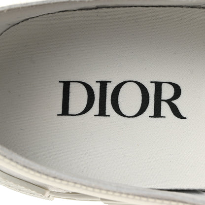 Christian Dior Technical Canvas Oblique Mens B23 Slip On Sneakers 39 White 6 of 9