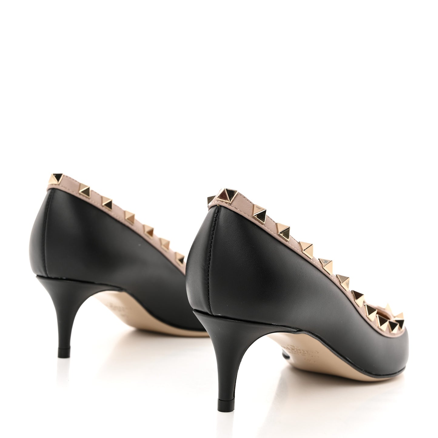 Nappa Rockstud 50mm Pump 35 Black Poudre