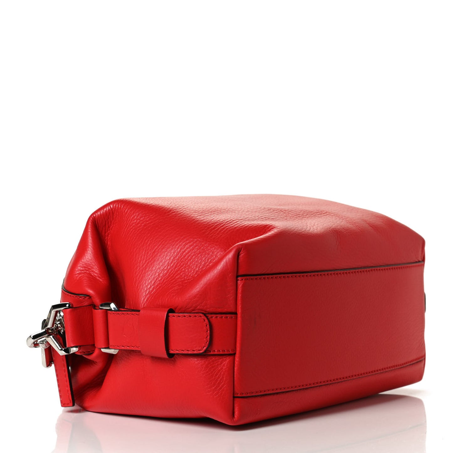 Pebbled Calfskin Small Nightingale Red