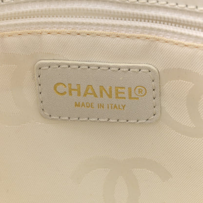 Chanel Calfskin Wild Stitch Tote White 5 of 13