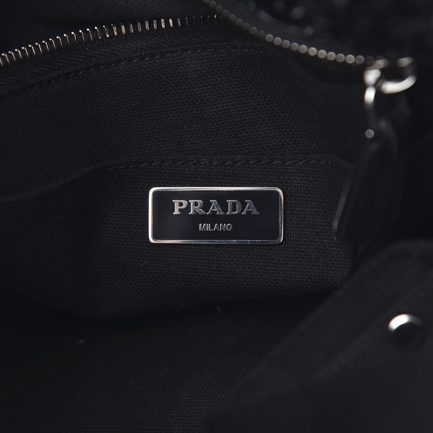 Prada Raffia Crochet Giardiniera Tote Black 7 of 12