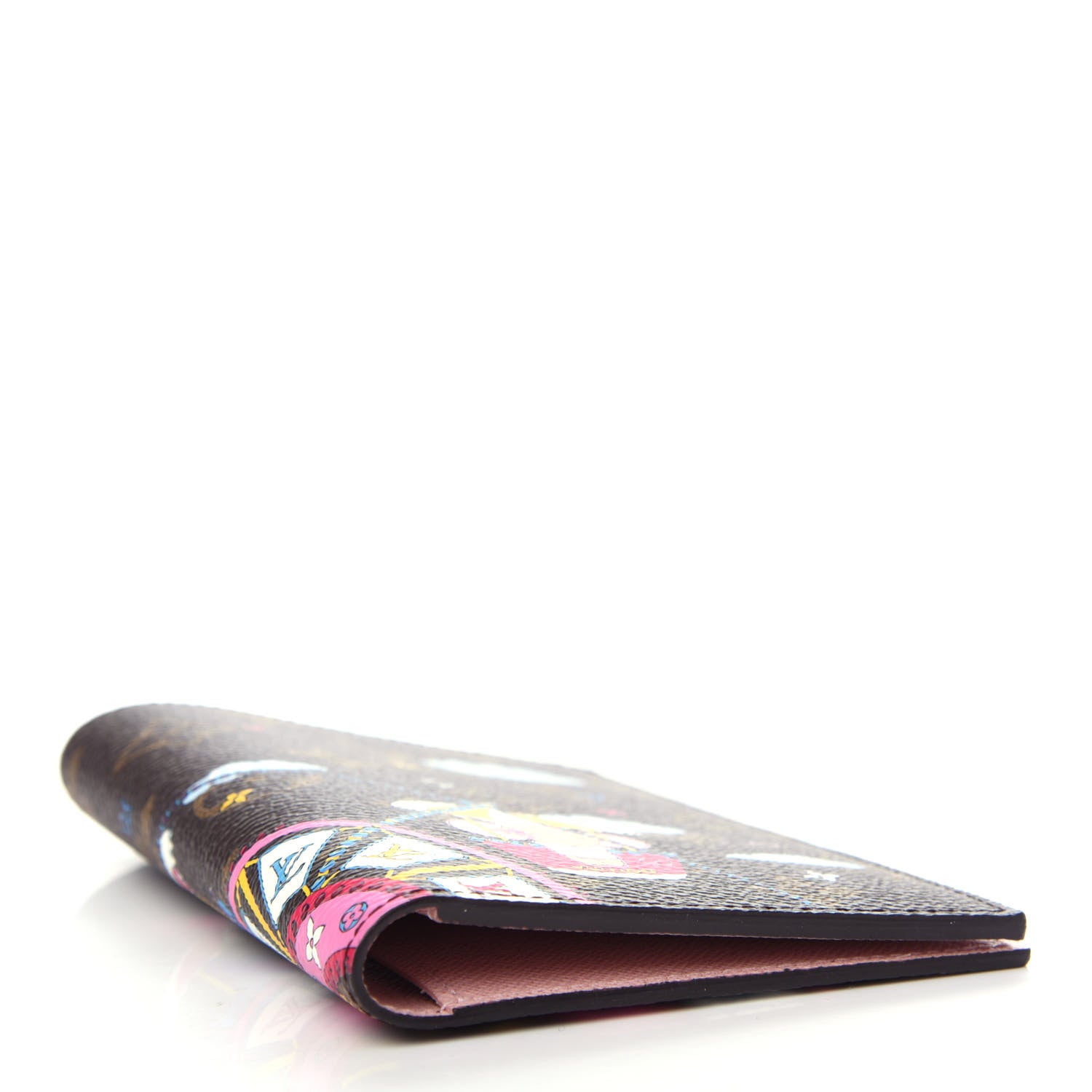 Louis Vuitton Monogram 2020 Christmas Animation Big Wheel Passport Cover Rose Ballerine 4 of 7