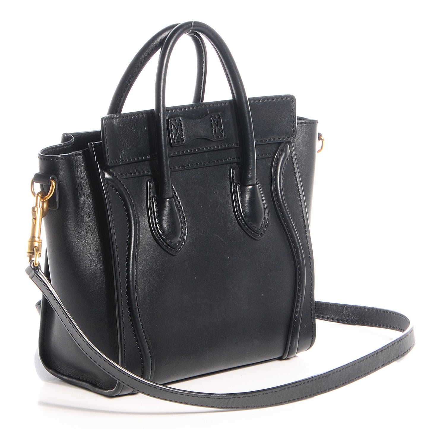 Smooth Calfskin Nano Luggage Black