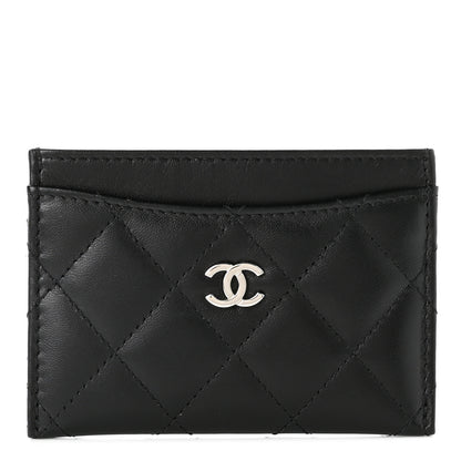 Chanel Lambskin Quilted Card Holder Black 1 of 8
