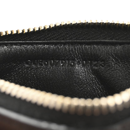 Saint Laurent Monogram Grain de Poudre 5 Fragments Zip Pouch Card Holder Black 7 of 16