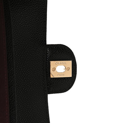 Chanel Caviar Quilted Medium Double Flap Black 6 of 13