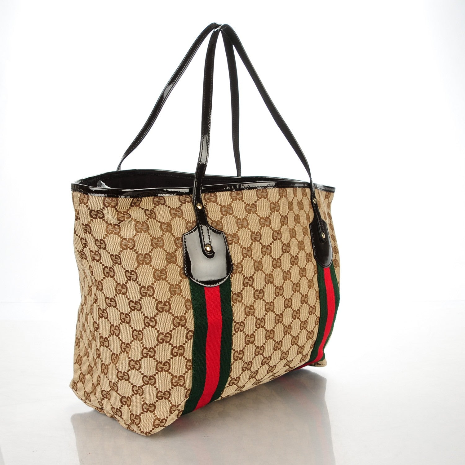 Gucci Monogram Web Large Jolie Tote Brown 3 of 7