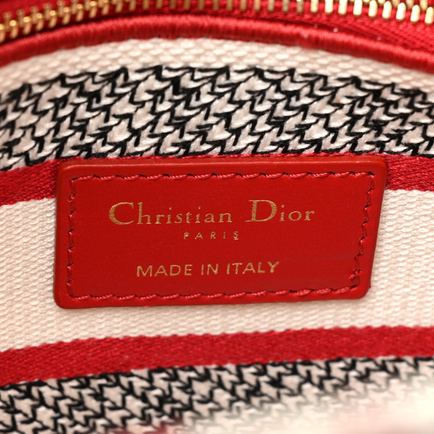 Canvas Embroidered Medium Dioramour D-Royaume Lady D-Lite Red Multicolor