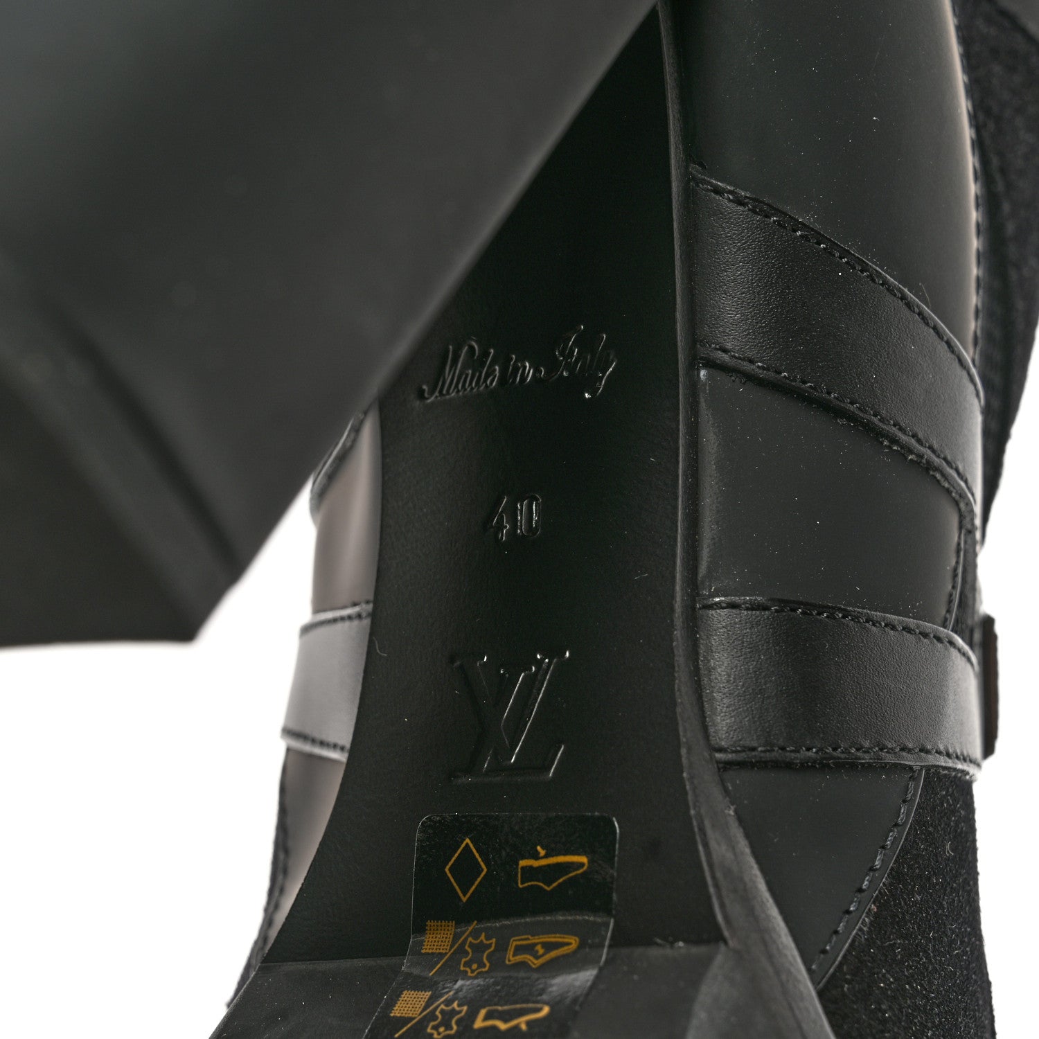 Louis Vuitton Suede Calfskin Monogram Star Trail Ankle Boots 40 Black 6 of 7