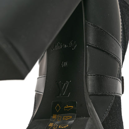 Louis Vuitton Suede Calfskin Monogram Star Trail Ankle Boots 40 Black 6 of 7
