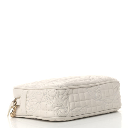 Versace Nappa Barocco Quilted Vanitas Medea Chain Crossbody White 3 of 7