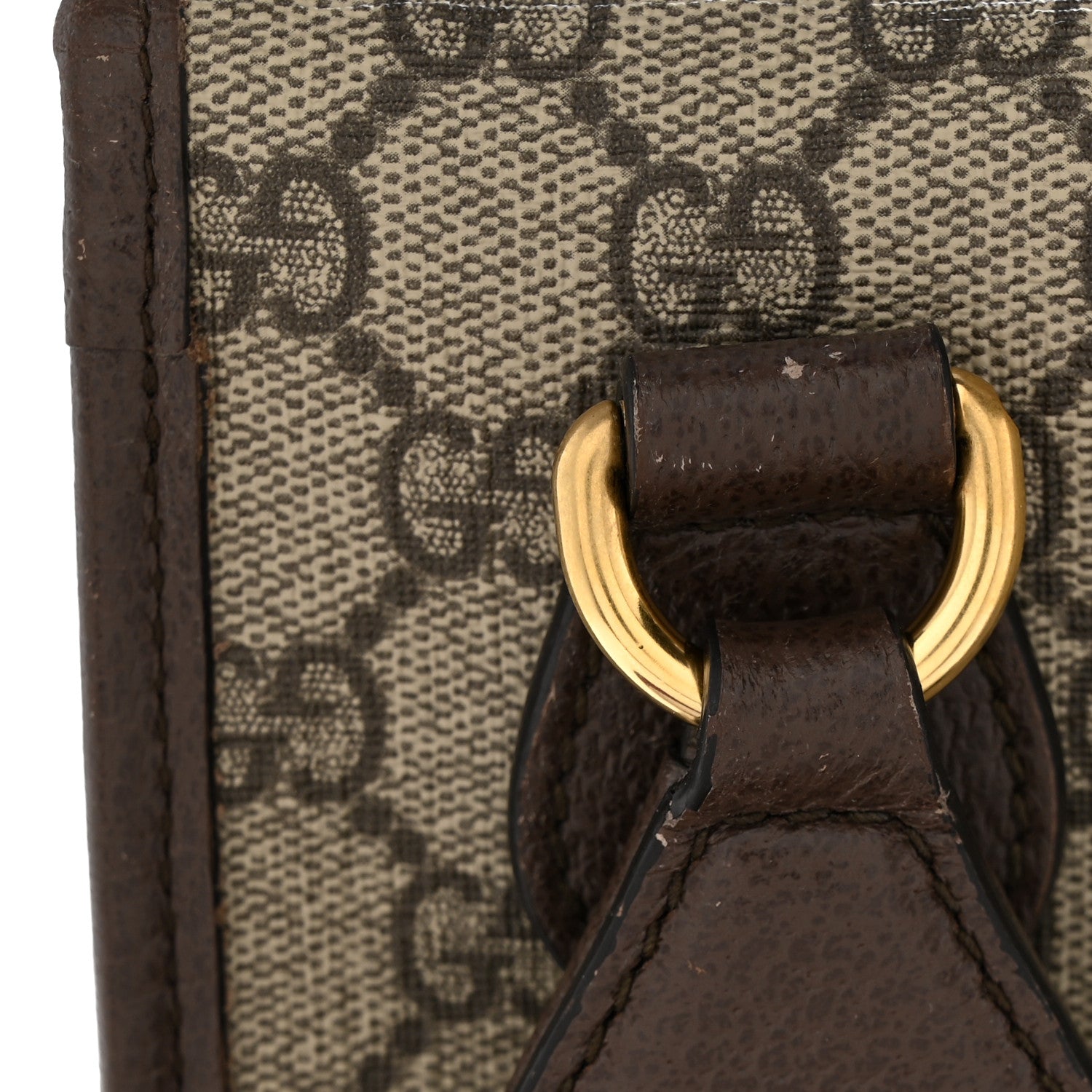 Gucci GG Supreme Monogram Web Medium Neo Vintage Flap Messenger Bag Beige New Acero 13 of 14