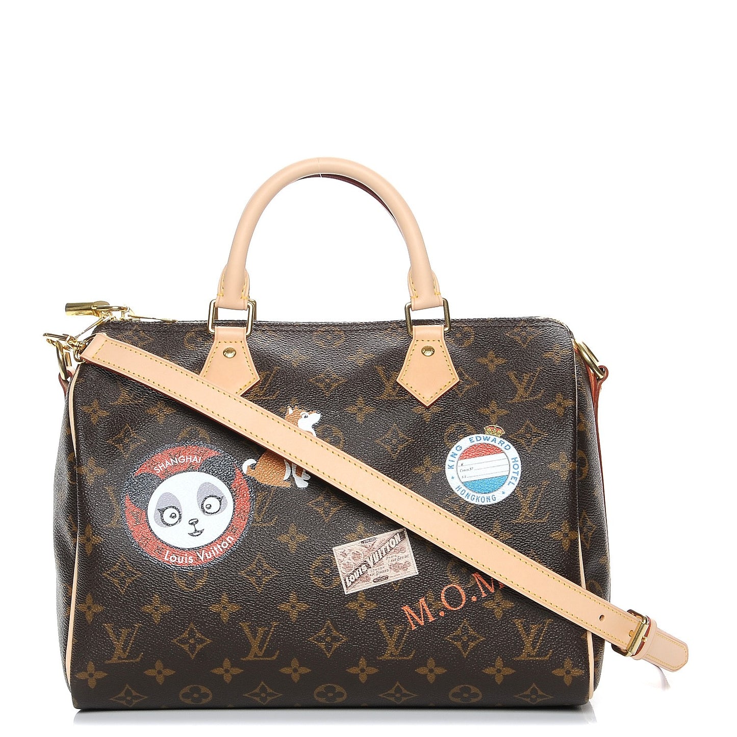 Monogram World Tour Speedy Bandouliere 30