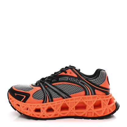 Christian Dior Technical Mesh Calfskin Mens B35 NXXT Sneakers 45 Black Orange 1 of 9