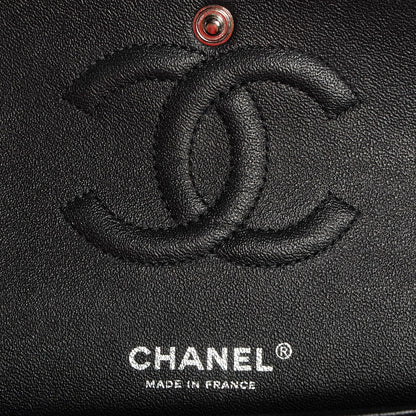 Chanel Lambskin Chevron Medium Double Flap So Black 8 of 9