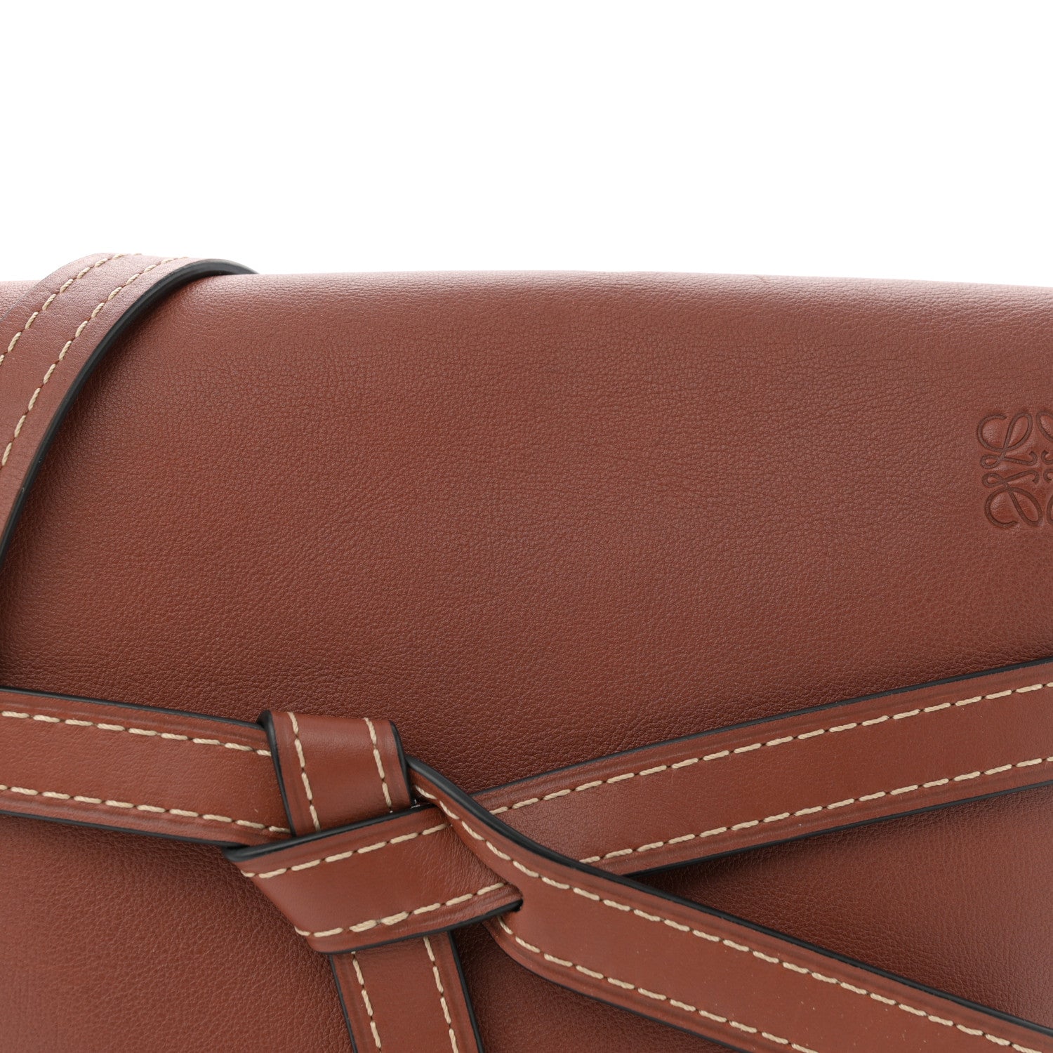 Loewe Calfskin Small Gate Crossbody Bag Rust 7 of 10