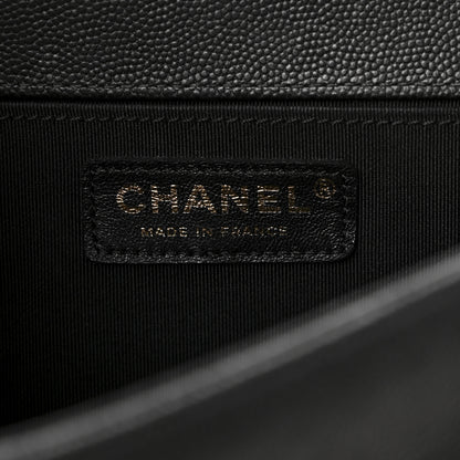 Chanel Caviar Quilted Medium Boy Flap Black 6 of 10