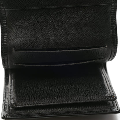 Louis Vuitton Epi Porte-Monnaie Tresor Wallet Black 9 of 10