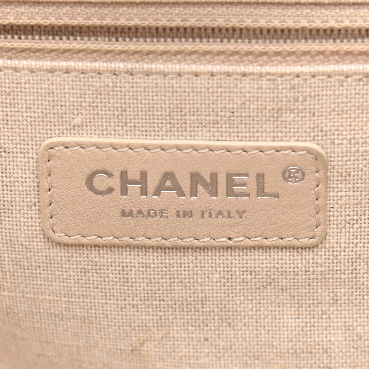 Chanel Mixed Fibers Small Deauville Tote Beige 7 of 12