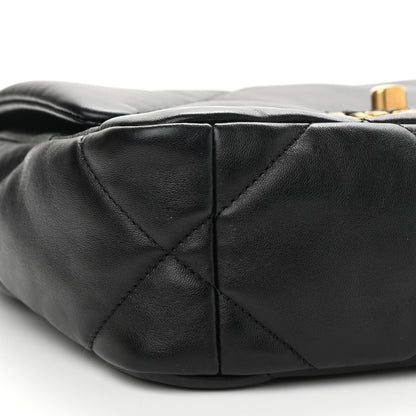 Chanel Goatskin Quilted Medium Chanel 19 Flap Black 9 of 12