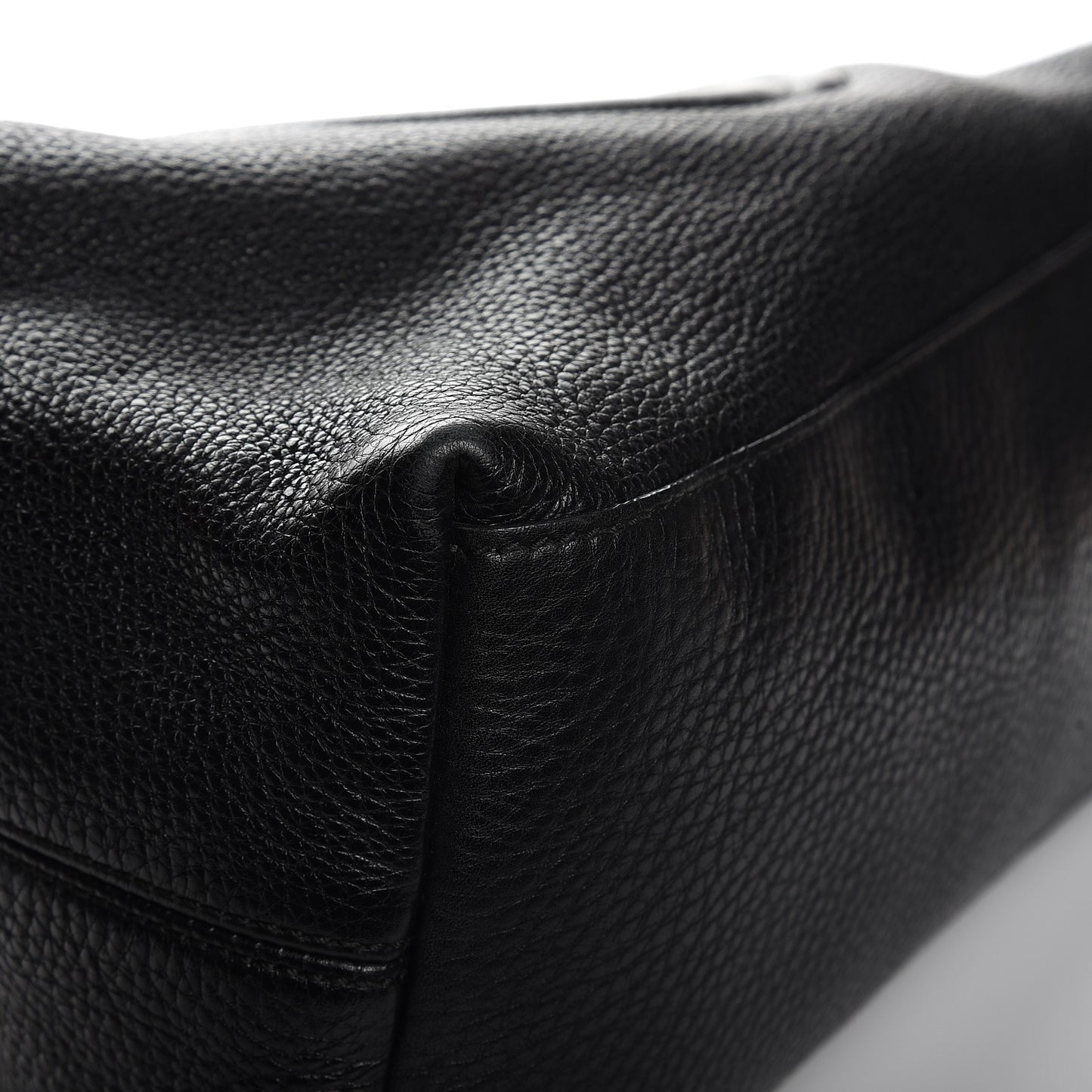 Pebbled Calfskin Medium Soho Chain Shoulder Bag Black