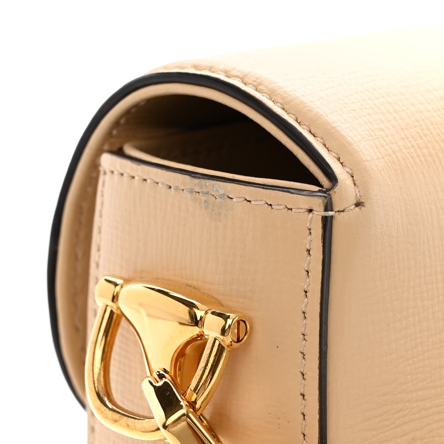 Azalea Calfskin Web Mini Horsebit 1955 Shoulder Bag Bubble Tea