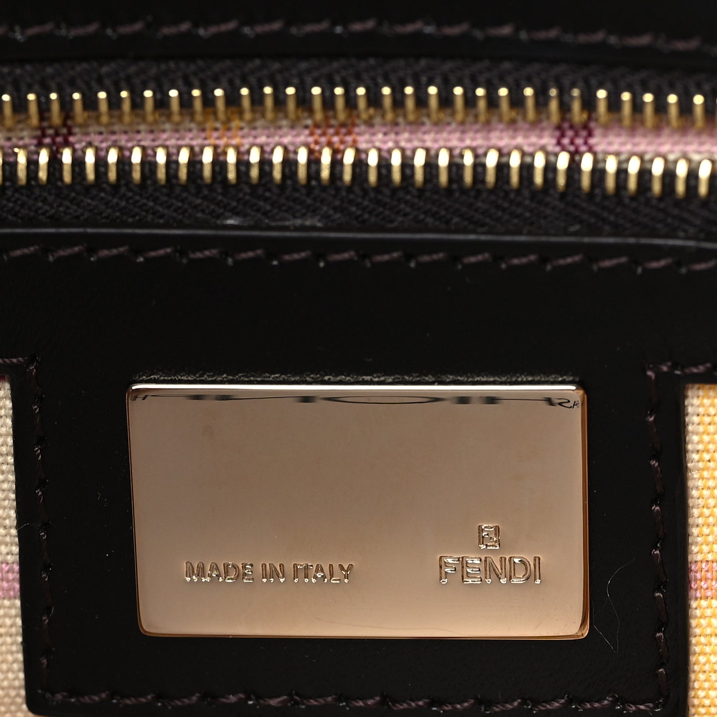Zucca Crystal Embellished Baguette Tobacco