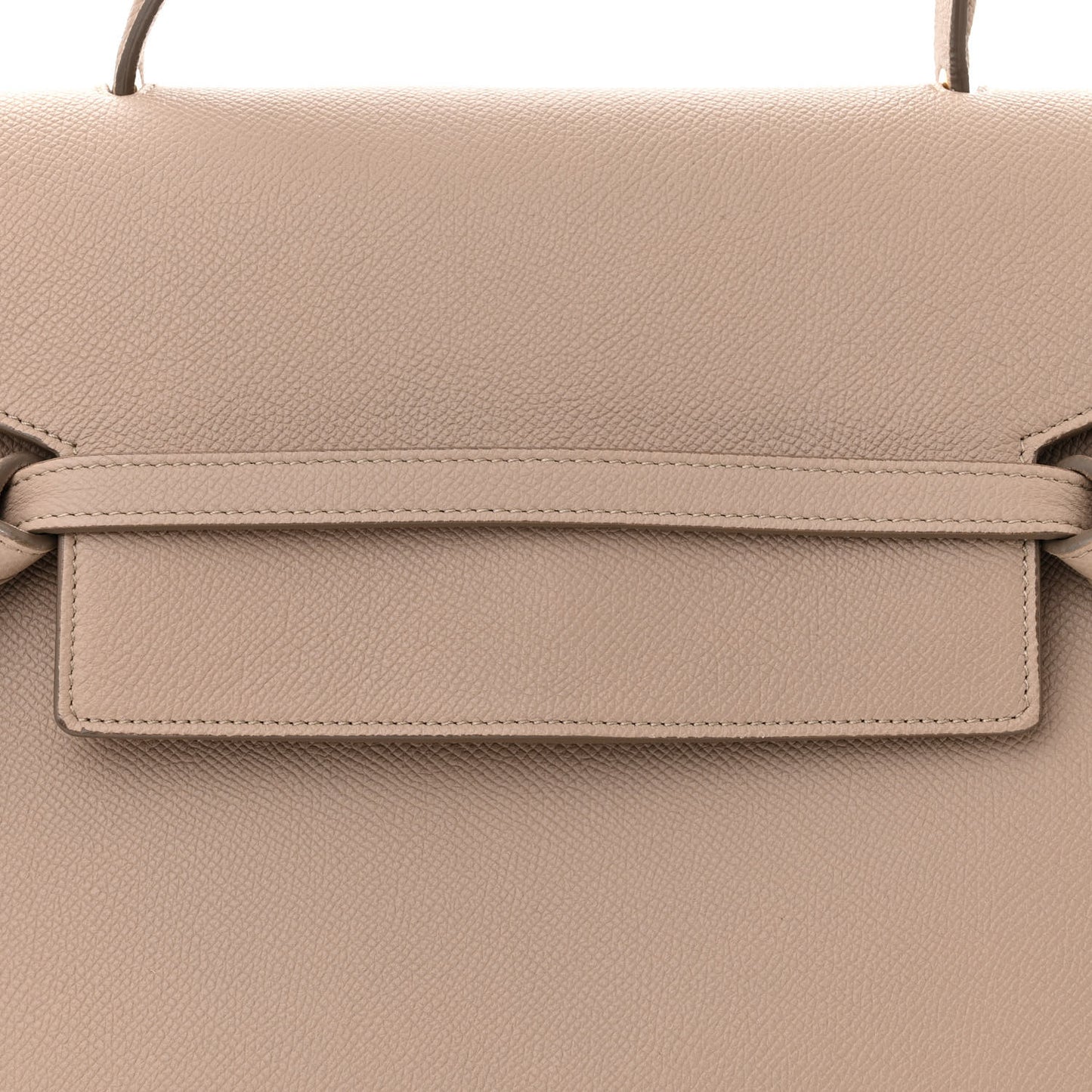 Grained Calfskin Mini Belt Bag Light Taupe