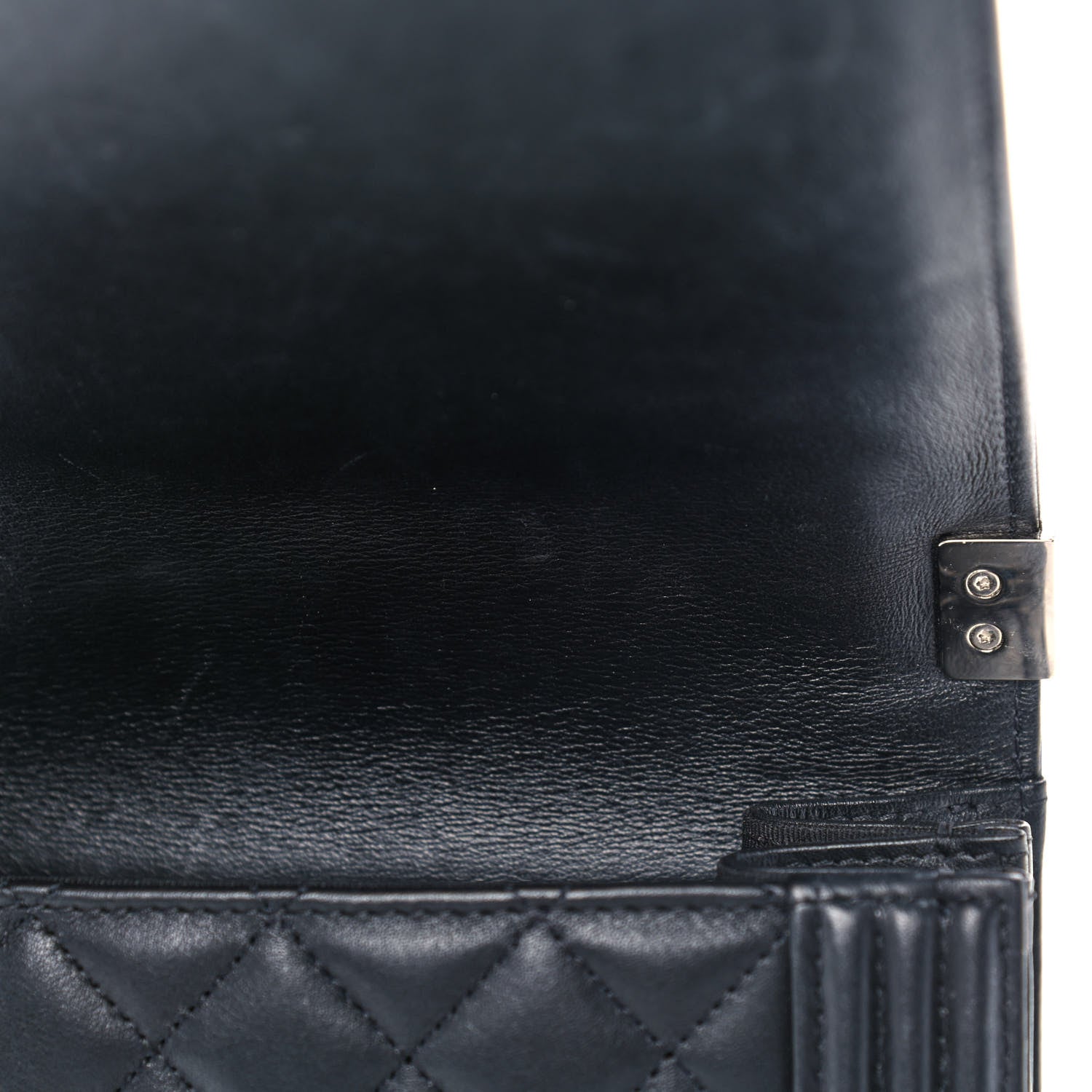 Chanel Calfskin Quilted North South Boy Flap Black 7 of 14
