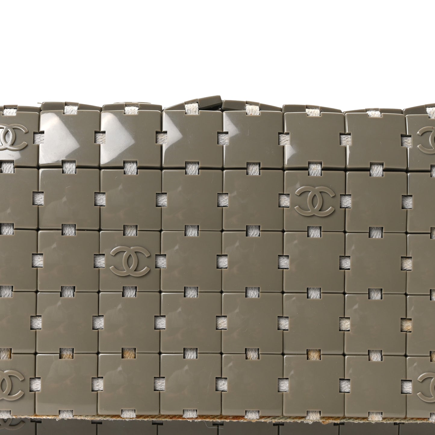 Tweed Resin Tile Flap Green