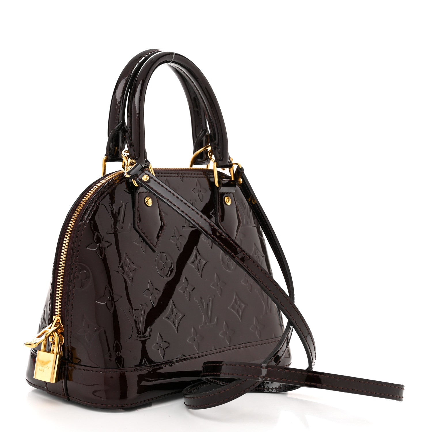 Louis Vuitton Vernis Alma BB Amarante 3 of 16