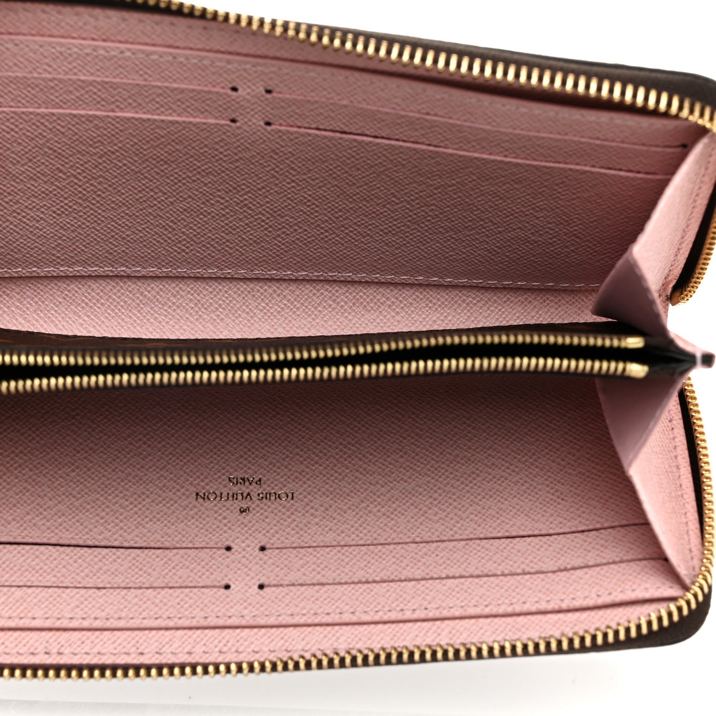 Monogram Clemence Wallet Rose Ballerine