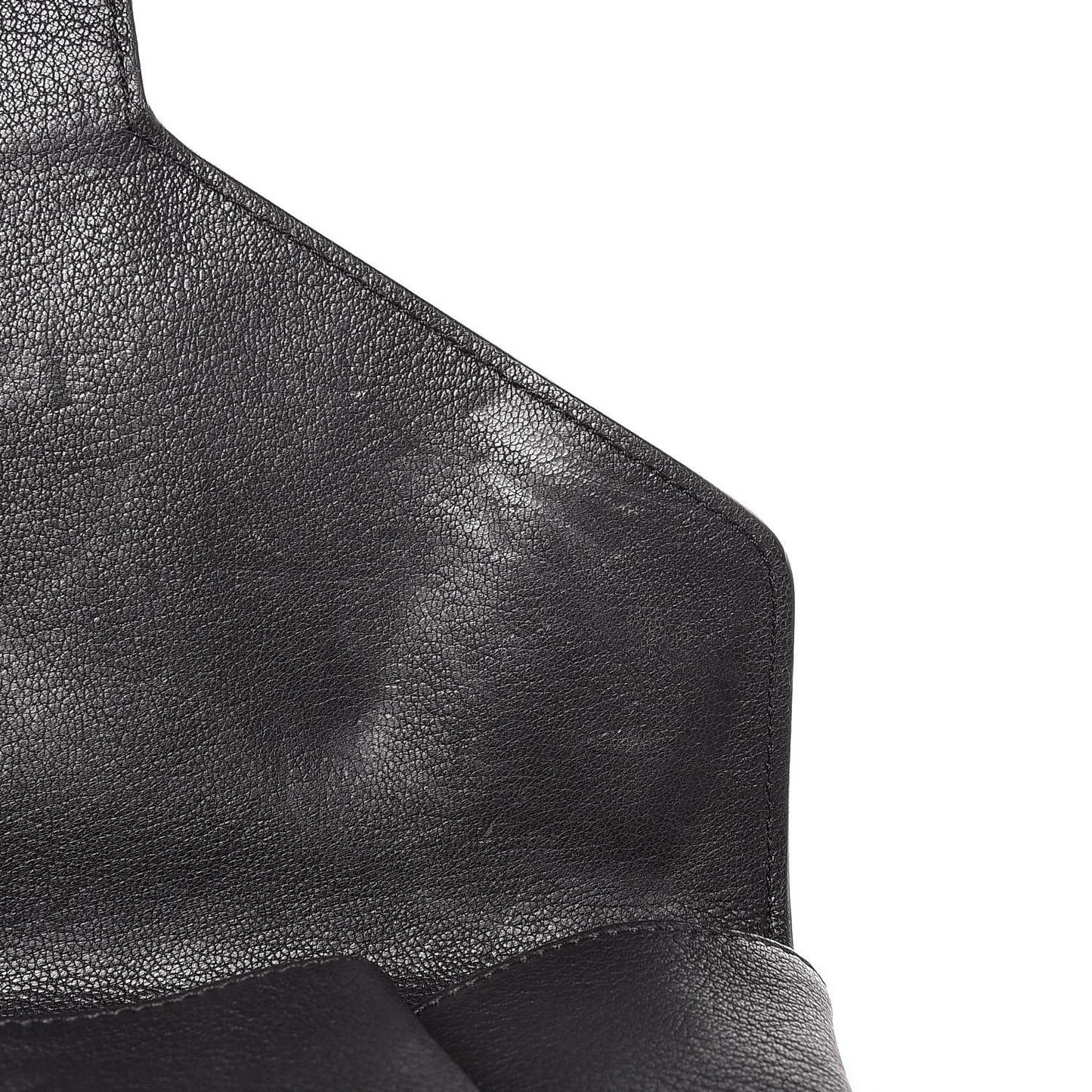 Sugar Goatskin Medium Antigona Envelope Clutch Black