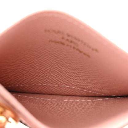 Louis Vuitton Monogram LV Charms Card Holder Rose Ballerine 5 of 9