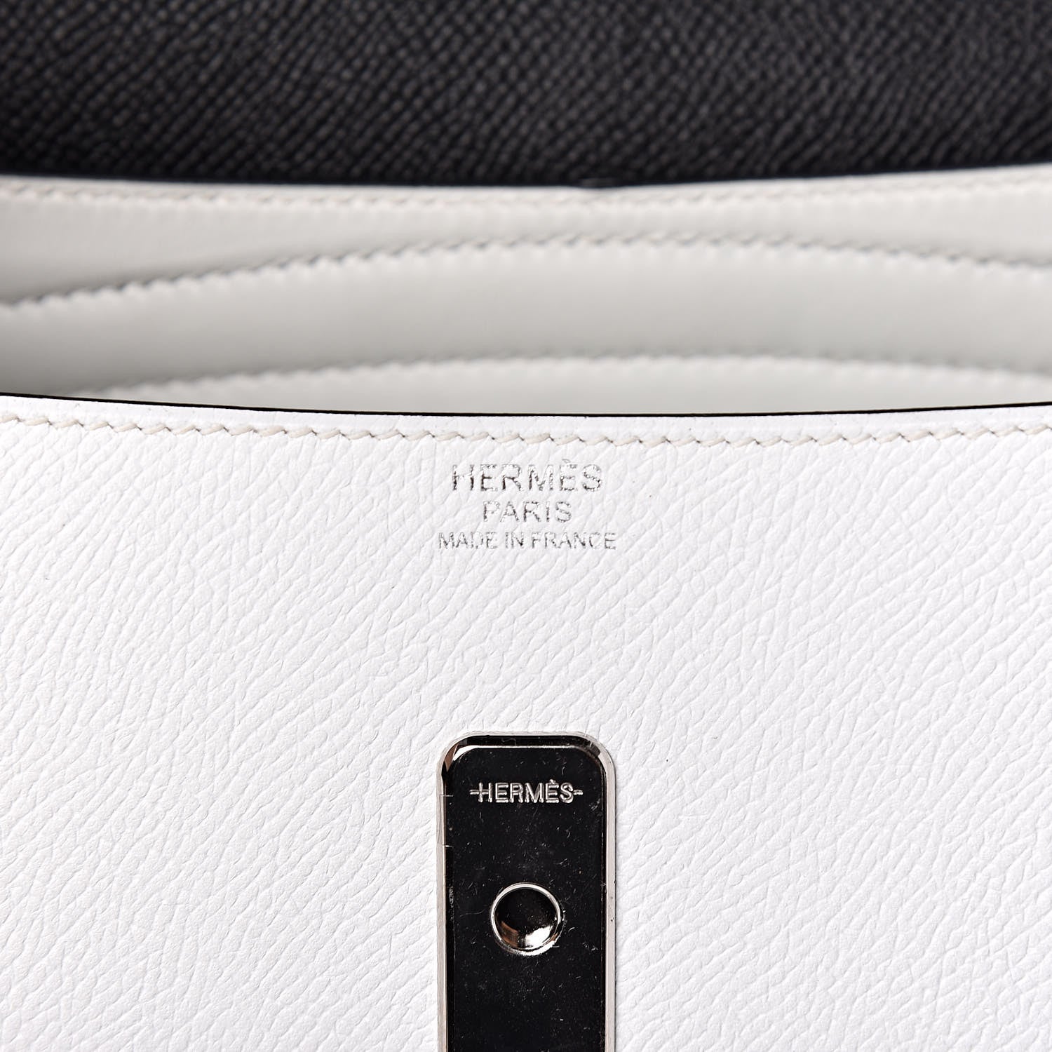 Hermes Epsom Butler Harnais White Black Natural 6 of 10