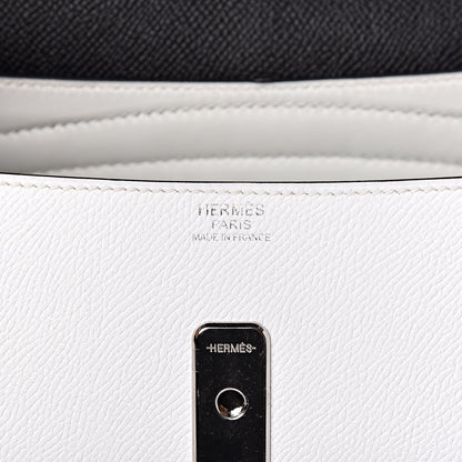 Hermes Epsom Butler Harnais White Black Natural 6 of 10