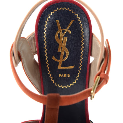 Saint Laurent Suede Tribute 105 Platform Sandals 36 Multicolor 8 of 10