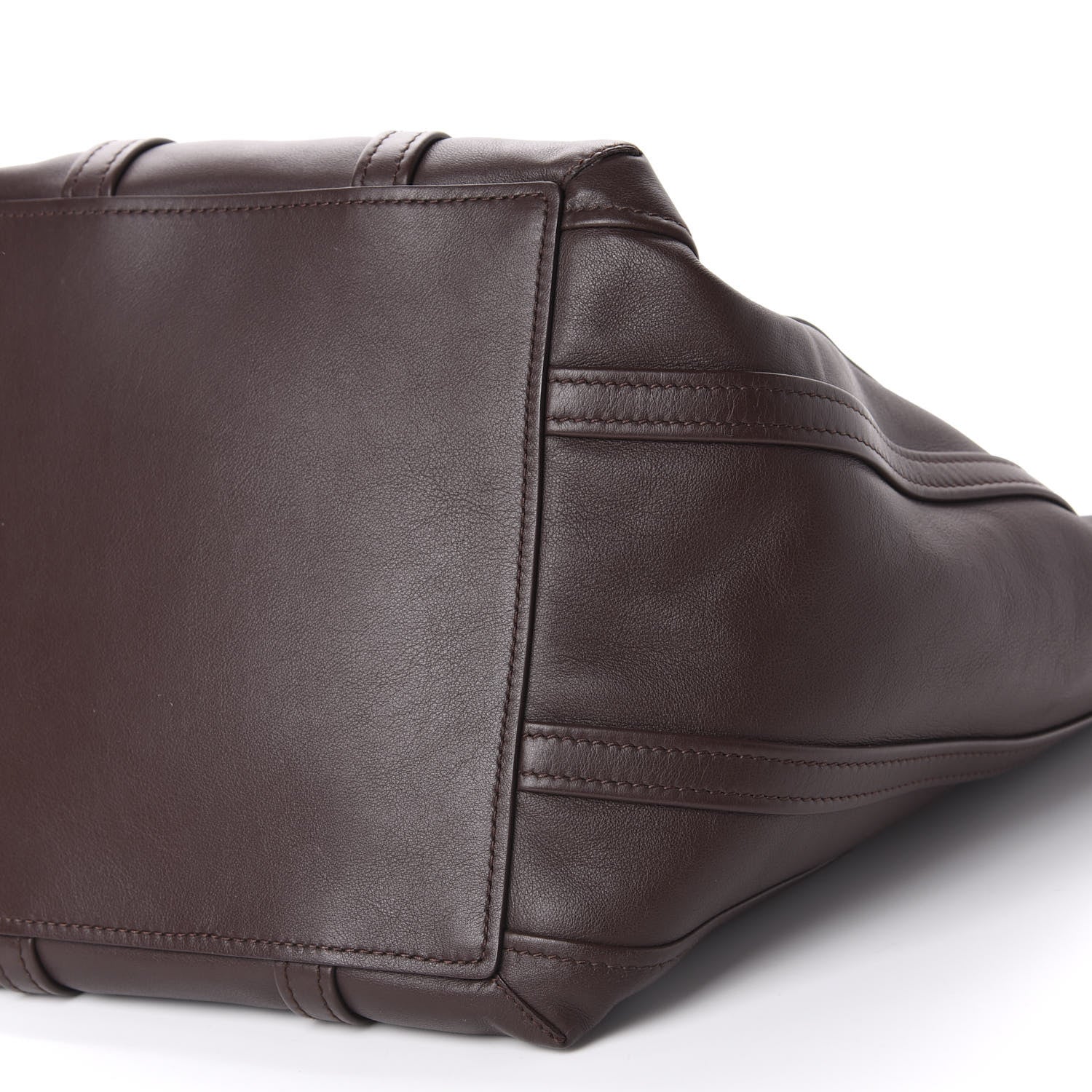 Balenciaga Calfskin Large Laundry Cabas Tote Marron Chocolate 6 of 8