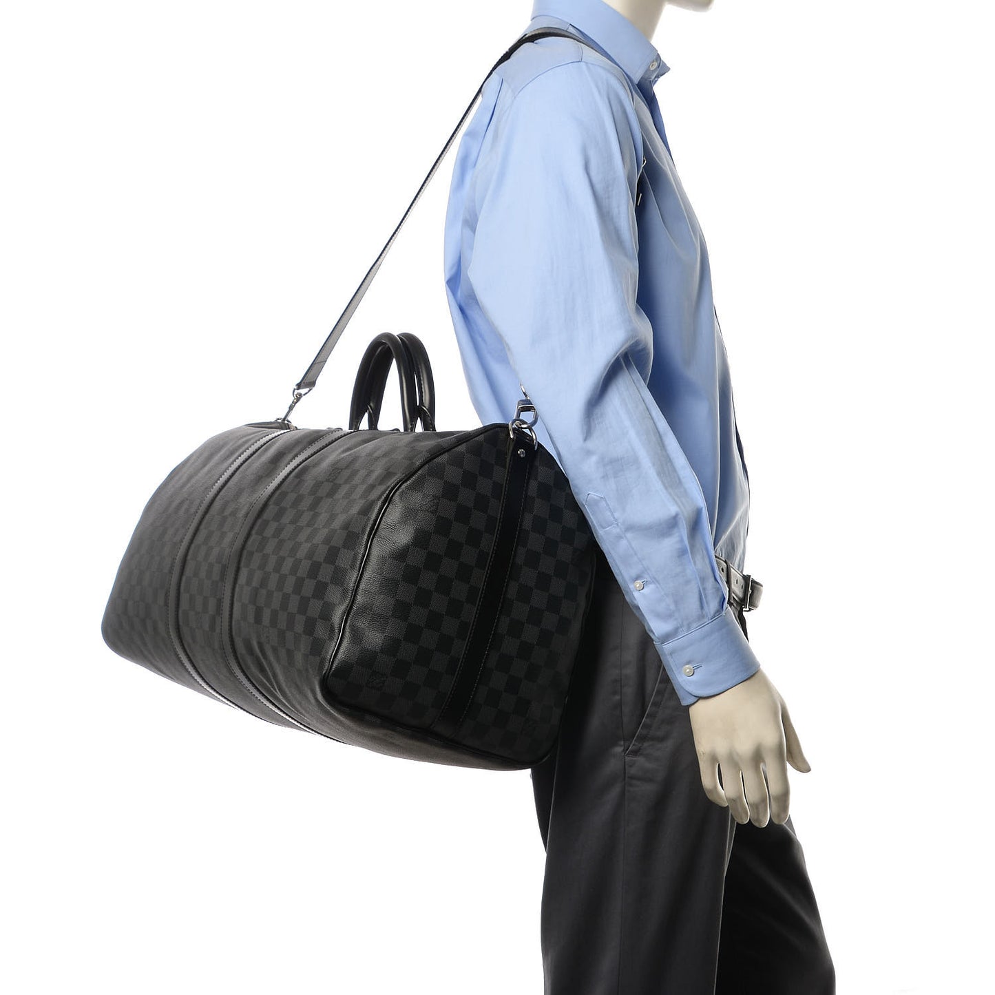 Damier Graphite Keepall Bandouliere 55
